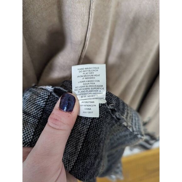 Joseph A Women's Neutral Patterned Kimono Sweater - One Size - Picture 7 of 8